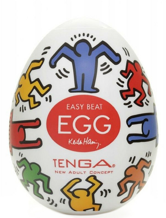 Jednorazowy masturbator w kształcie jajka - Tenga Egg Keith Haring Dance — Zdjęcie N1