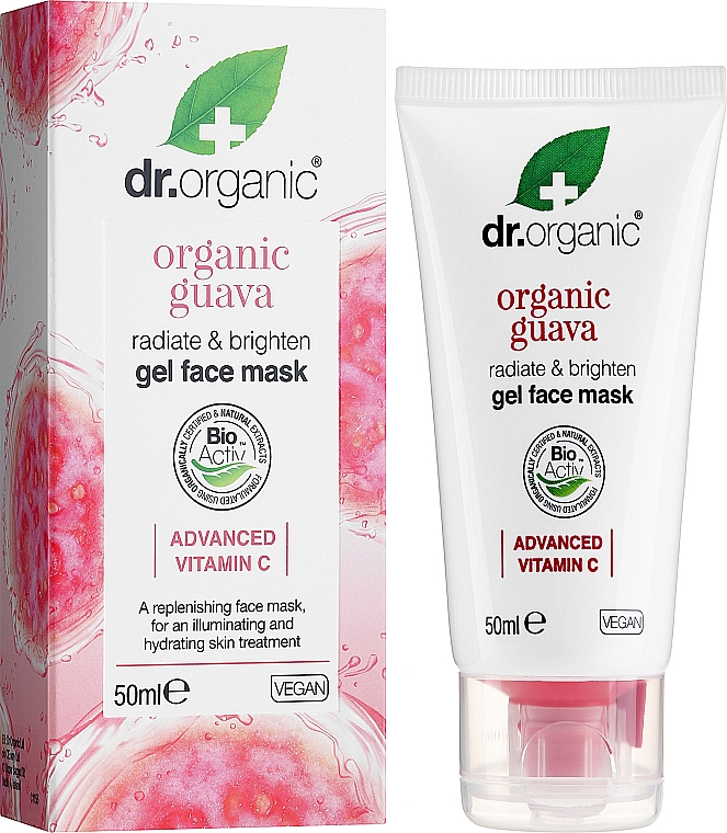 Maseczka do twarzy z organicznym żelem z guawy - Dr Organic Guava Gel Face Mask — Zdjęcie N2
