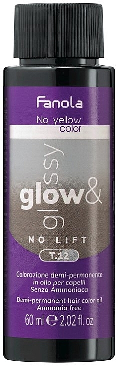 Farba do włosów na bazie oleju - Fanola No Yellow Glow & Glossy — Zdjęcie N1