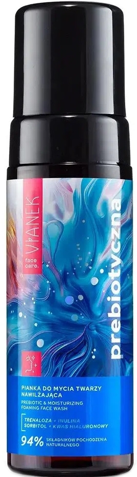 Nawilżająca oczyszczająca pianka do twarzy z trehalozą - Vianek Prebiotic & Moisturizing Foaming Face Wash — Zdjęcie 150 ml