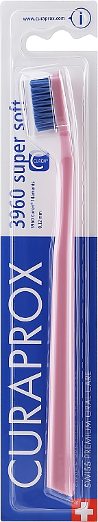 Supermiękka szczoteczka do zębów, CS 3960, różowo-niebieska - Curaprox Super Soft — Zdjęcie N1