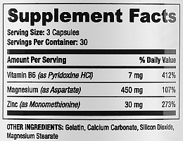 Suplement diety zawierający asparaginian cynku i magnezu - SAN Nutrition — Zdjęcie N3