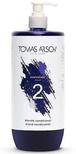 Odżywka do włosów blond, farbowanych i rozjaśnianych, z dozownikiem - Tomas Arsov Sapphire Blonde Conditioner — Zdjęcie N1