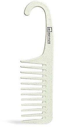 Grzebień z szeroko rozstawionymi zębami i haczykiem, biodegradowalny, oliwka - IDC Institute Shower Hook Detangling Comb — Zdjęcie N1