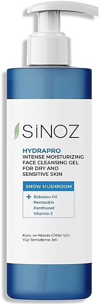 Żel oczyszczający do skóry suchej i wrażliwej - Sinoz Hydrapro Facial Cleansing Gel for Dry and Sensitive Skin — Zdjęcie N1