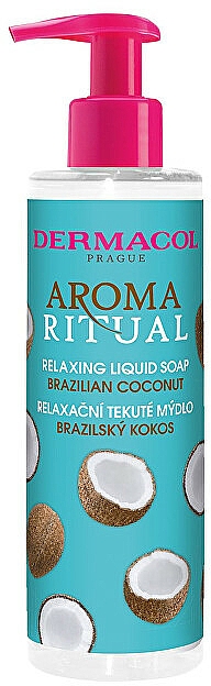 Mydło w płynie, Brazylijski kokos - Dermacol Aroma Ritual Brazilian Coconut Relaxing Liquid Soap — Zdjęcie N1