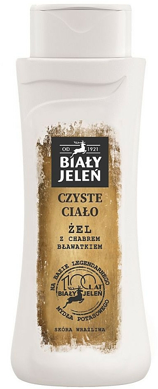 Żel pod prysznic z chabrem bławatkiem - Biały Jeleń Retro Shower Gel — Zdjęcie N1