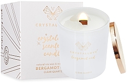 Świeca sojowa z kryształem skalnym i bergamotką oud - Crystallove Soy Candle with Rock Crystal Bergamot Oud — Zdjęcie N1