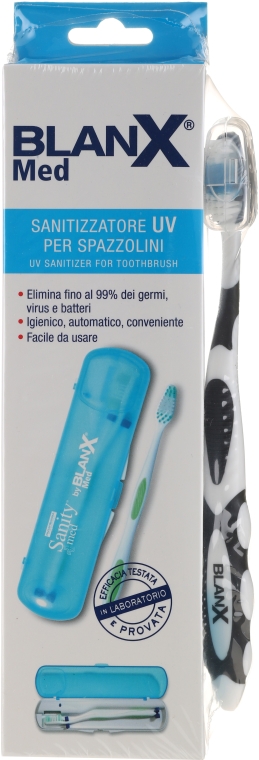Zestaw - BlanX Med UV (brush/sanitizer/1 + toothbrush/1) — Zdjęcie N1
