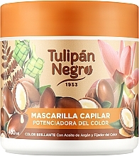 Maska podkreślająca kolor włosów - Tulipan Negro Color Enhancer Hair Mask — Zdjęcie N1