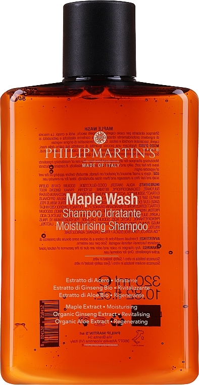 Nawilżający szampon do włosów suchych - Philip Martin's Maple Wash Hydrating Shampoo — Zdjęcie N2