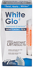 Zestaw - White Glo Diamond Series Whitening Pen (whit/pen/2,5ml + whit/14 strips) — Zdjęcie N1