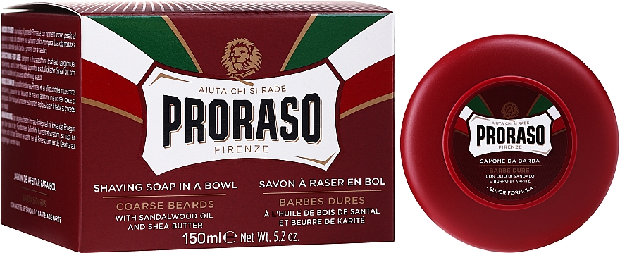 Mydło do golenia Masło shea i drzewo sandałowe - Proraso Red Shaving Soap — Zdjęcie N2