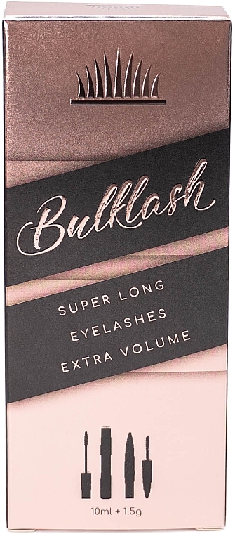 Zestaw - Bulklash Dual Component 4D Mascara (mascara/10 ml + silk/1.5 g) — Zdjęcie N2