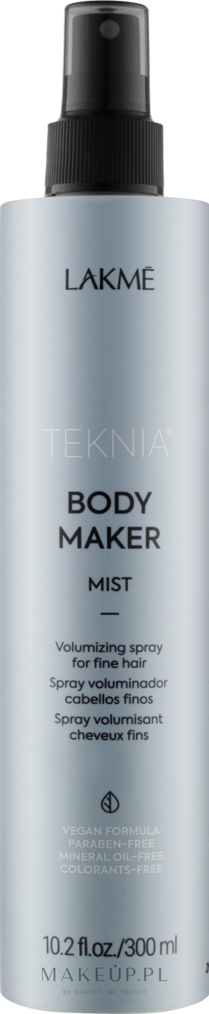 Spray zwiększający objętość włosów cienkich - Lakmé Teknia Body Maker Mist — Zdjęcie 300 ml