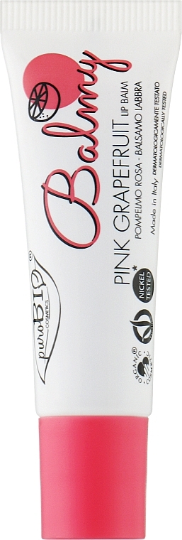 Balsam do ust Różowy grejpfrut - PuroBio Cosmetics Balmy Lip Balm Pink Grapefruit — Zdjęcie N1