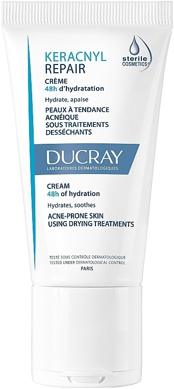 Nawilżający krem naprawczy - Ducray Keracnyl Repair Cream — Zdjęcie N1