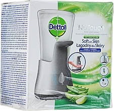 PRZECENA! Bezdotykowy aplikator mydła w płynie + wkład aloesowy - Dettol Soft On Skin Aloe Vera&Vitamin E * — Zdjęcie N2