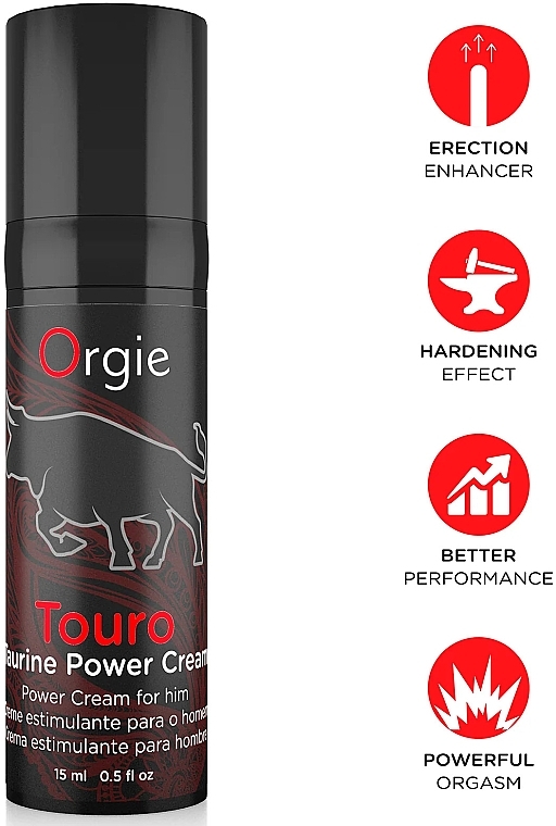 Krem przedłużający dla mężczyzn - Orgie Touro Taurine Power Cream For Him — Zdjęcie N2