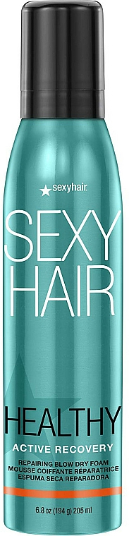 Regenerująca pianka do stylizacji włosów - SexyHair HealthySexyHair Active Recovery Repairing Blow Dry Foam — Zdjęcie N1