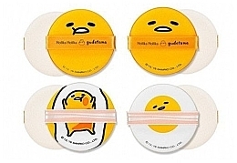 Zestaw gąbek do makijażu - Holika Holika Gudetama Chop Chop Cushion Puff Set — Zdjęcie N1