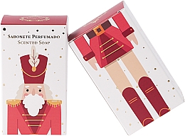 Kup Czerwone świąteczne mydło Dziadek do orzechów z aromatem prażonych migdałów - Essencias De Portugal Red Christmas Nutcraker 