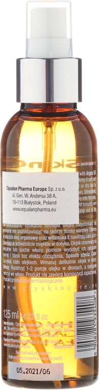 Suchy olejek arganowy do ciała i włosów - GlySkinCare Argan Dry Oil For Body & Hair — Zdjęcie N2