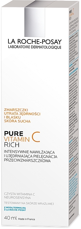 PRZECENA! Intensywnie nawilżająca i ujędrniająca pielęgnacja przeciwzmarszczkowa z czystą witaminą C - La Roche-Posay Pure Vitamin C Rich * — Zdjęcie N4