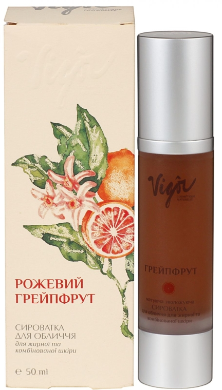 Matujące serum do twarzy Różowy grejpfrut - Vigor Cosmetique Naturelle — Zdjęcie N1