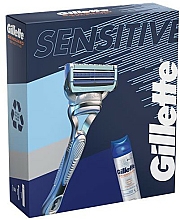Zestaw - Gillette SkinGuard Sensitive (razor + shave/gel/200ml) — Zdjęcie N1