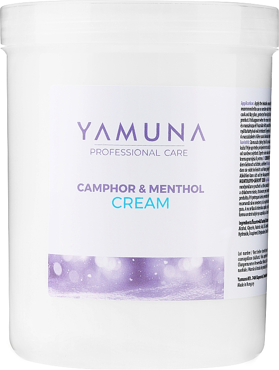 Krem do masażu Kamfora i mentol - Yamuna Camphoros Mentolos Cream  — Zdjęcie N1