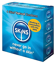 Prezerwatywy, 4 szt - Skins Natural Condoms — Zdjęcie N1