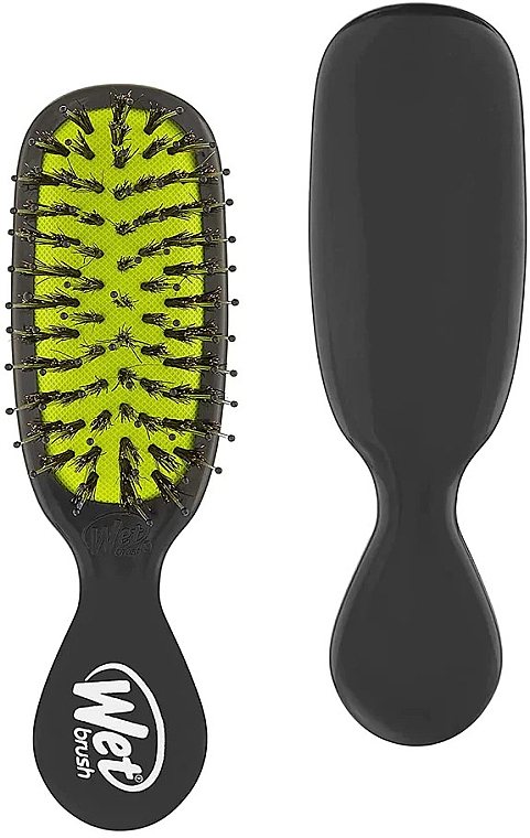 Szczotka do włosów - Wet Brush Mini Shine Enhancer Care Brush Black — Zdjęcie N1