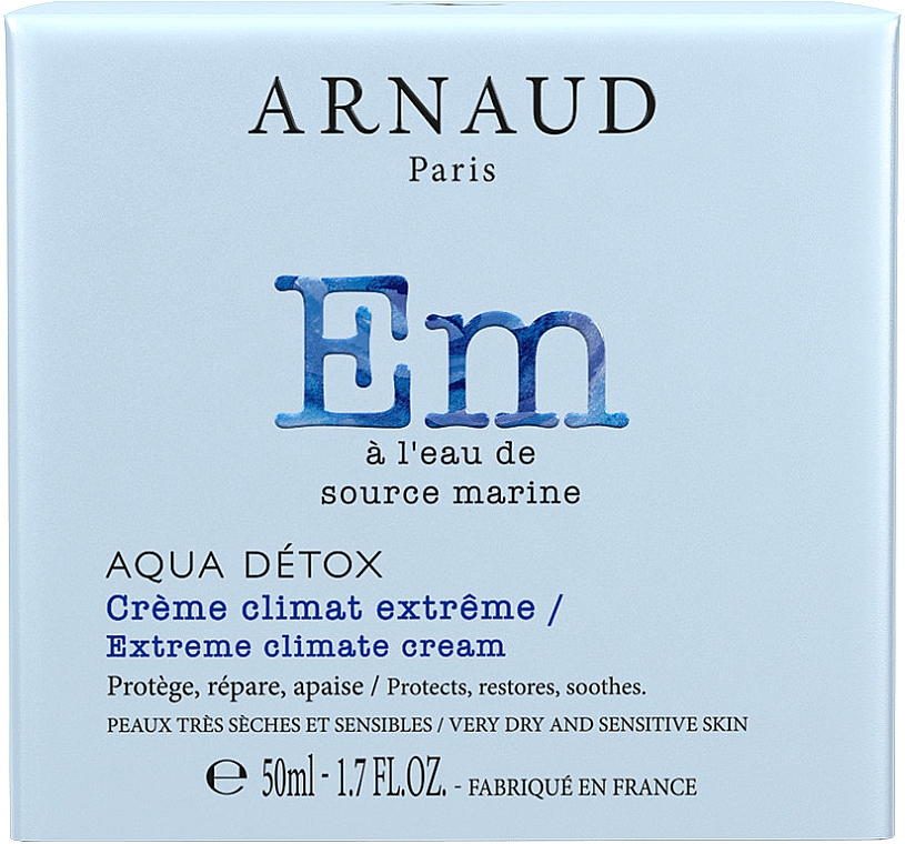 Ochronny krem do twarzy z wodą morską - Arnaud Aqua Detox Extreme Climate Cream — Zdjęcie N2