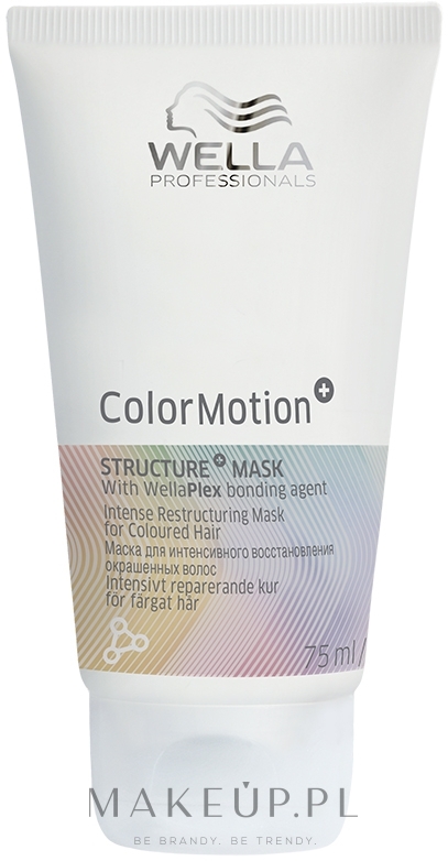 Maska do intensywnej regeneracji włosów farbowanych - Wella Professionals Color Motion+ Structure Mask — Zdjęcie 75 ml
