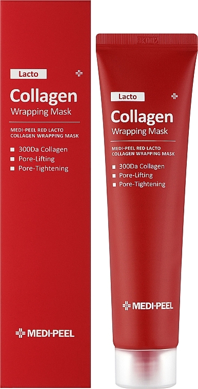 Ujędrniająca maska-film do twarzy z kolagenem - MEDIPEEL Red Lacto Collagen Wrapping Mask — Zdjęcie N2