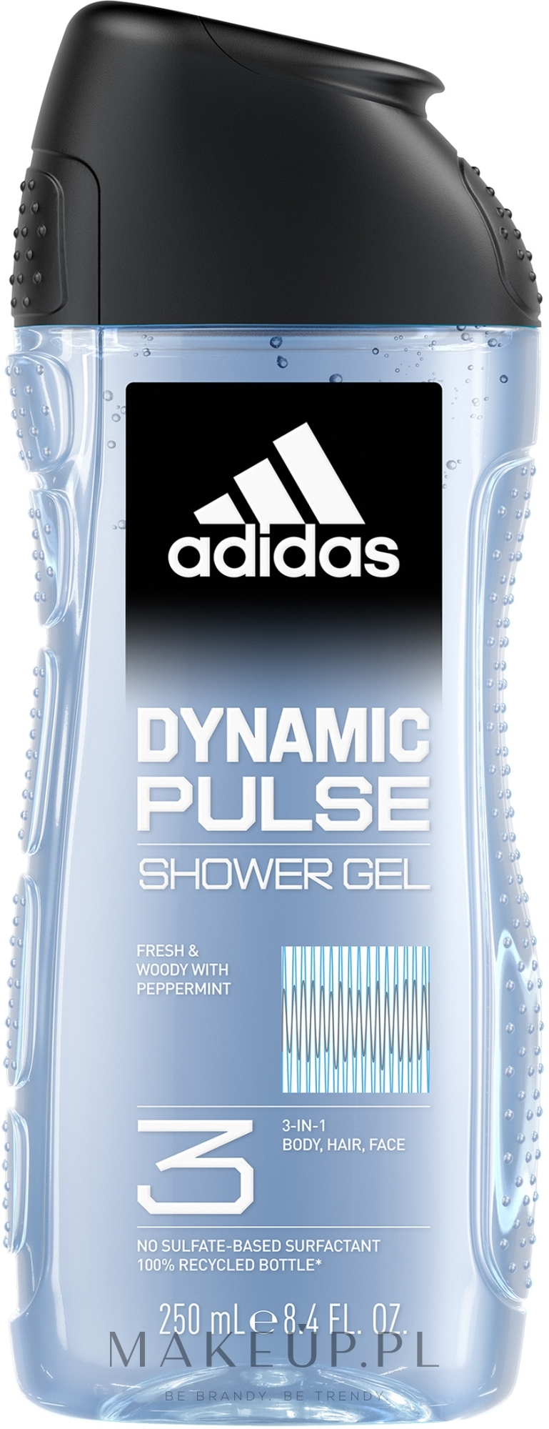 Żel pod prysznic 3 w 1 dla mężczyzn - Adidas Dynamic Pulse — Zdjęcie 250 ml