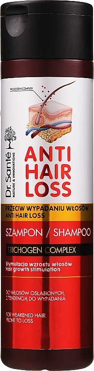 PRZECENA! Szampon przeciw wypadaniu włosów - Dr Sante Anti Hair Loss Shampoo * — Zdjęcie N7