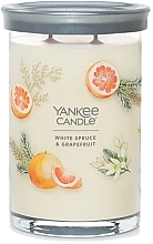 Świeca zapachowa w szkle Biały świerk i grejpfrut, 2 knoty - Yankee Candle White Spruce And Grapefruit — Zdjęcie N1