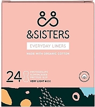 Wkładki higieniczne, 24 szt. - &Sisters Liners Everyday Very Light 24 Pack — Zdjęcie N1