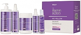 Kup PRZECENA! Zestaw do laminowania włosów, 5 produktów - Dikson Illaminaction No Yellow Salon Kit *