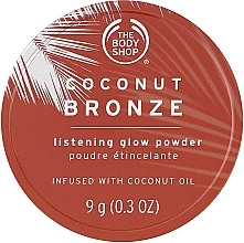 Brązujący puder do twarzy z efektem rozświetlenia - The Body Shop Coconut Bronze Glistening Glow Powder — Zdjęcie N3