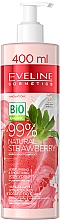 Kup Nawilżająco-wygładzający jogurt do ciała Truskawka - Eveline Cosmetics 99% Natural Strawberry