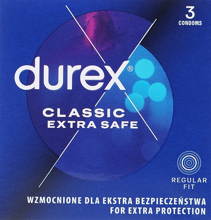 PRZECENA! Prezerwatywy Extra safe, 3 szt. - Durex Extra Safe * — Zdjęcie N1
