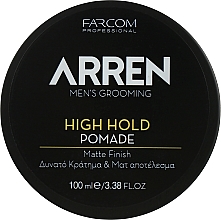 Pomada do stylizacji włosów mocna, matowa	 - Arren Men's Grooming Pomade High Hold — Zdjęcie N1