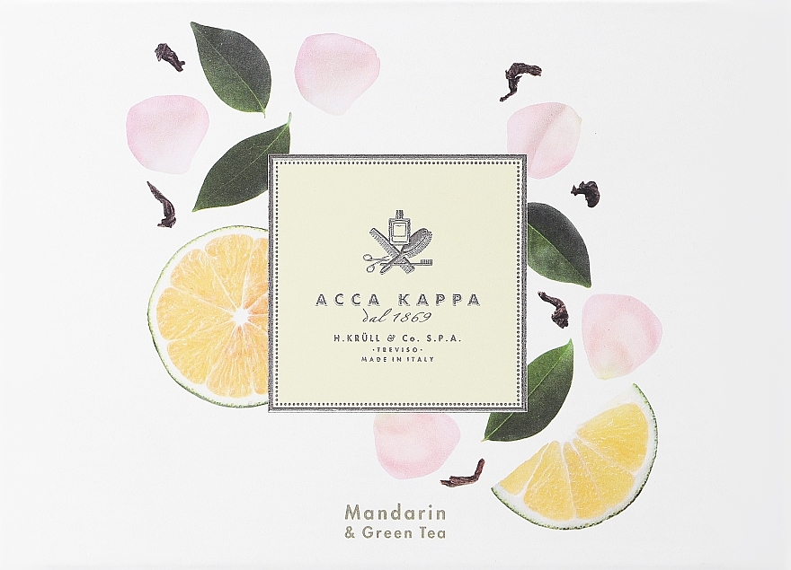 Acca Kappa Mandarin & Green Tea - Zestaw (EDP/50ml + soap/150g) — Zdjęcie N1