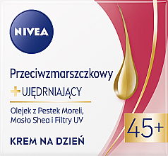 Kup Przeciwzmarszczkowy + ujędrniający krem do twarzy na dzień SPF15 45+ - NIVEA Anti-Wrinkle Firming Day Cream