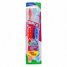 Kup Szczoteczki do zębów, średnie Technique Pro, pomarańczowa + niebieska - G.U.M Duo Pack Medium Toothbrush 