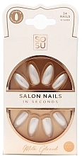 Zestaw sztucznych paznokci - Sosu by SJ Salon Nails In Seconds Milk Glazed — Zdjęcie N1