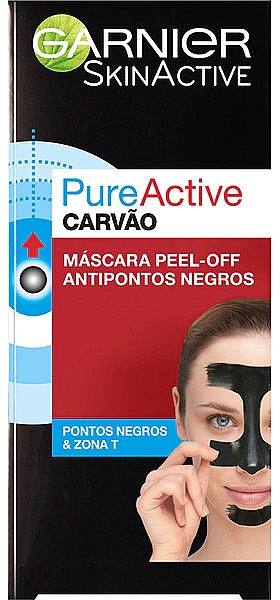 Maseczka peel-off - Garnier Skin Active Pure Active Peel Off Carbon — Zdjęcie N1